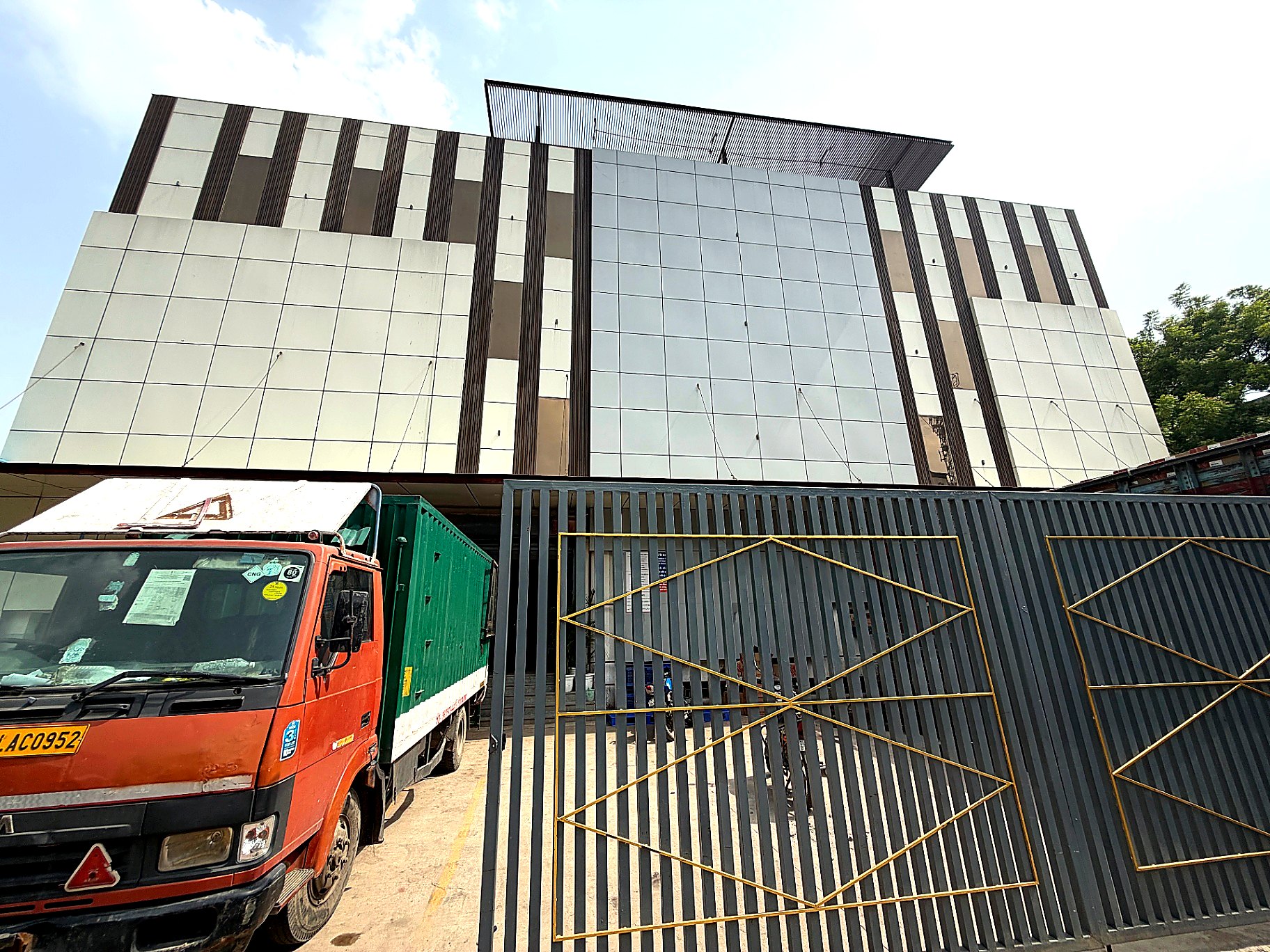 Complete fire fighting project — 1,00,000 sq. ft. commercial building exterior, Okhla Phase-1, New Delhi