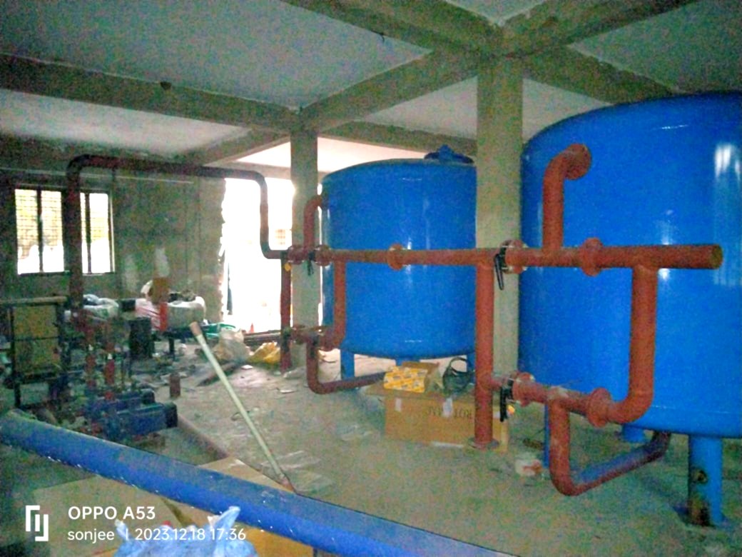 Filter Vessels & Pump Room Piping — Water Treatment Plant Installation Services by Decon Infratech