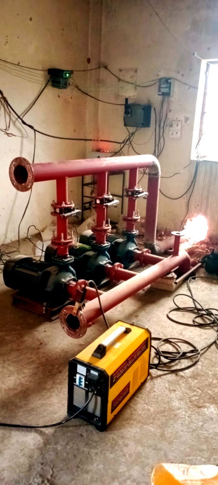 Pump Manifold Array — Water Distribution — Water Treatment Plant Installation Services by Decon Infratech
